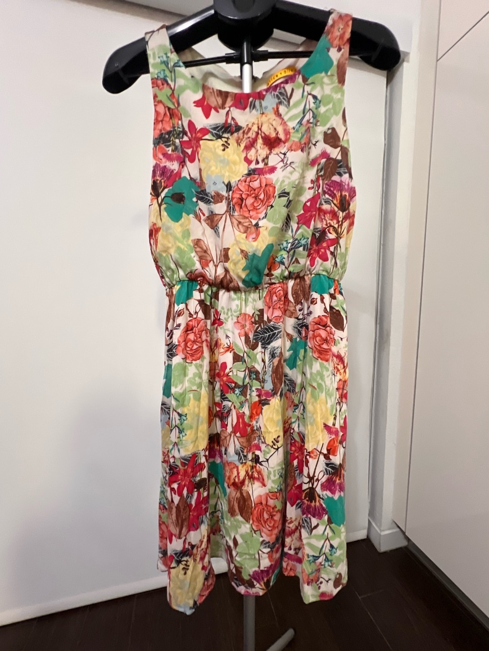 Alice + Olivia Floral Sleeveless Dress Small Lined Spring Summer
